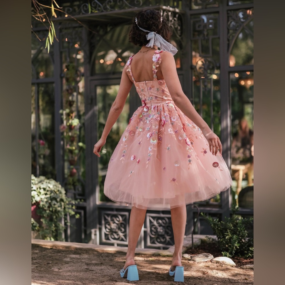 JessaKae Blush Fairy Midi Dress Size Large NWT